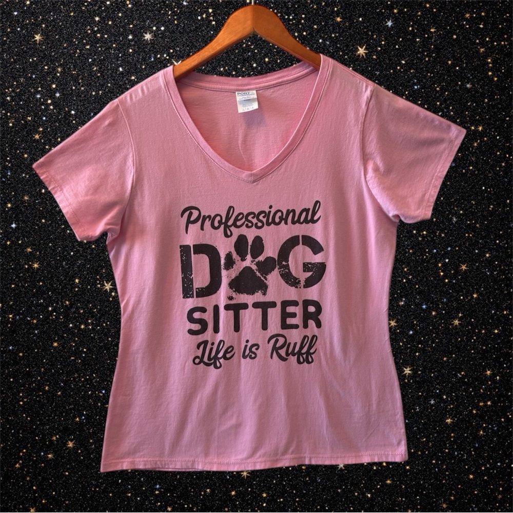 Women’s PROFESSIONAL DOG SITTER T-shirt Size L